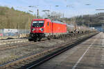 Kurz bevor ich mit einem RB16 den Rückweg nach München antreten konnte, durchfuhr die 187 176 der DB Cargo Pappenheim mit einem langen Kesselwagen-Zug Richtung Treuchtlingen.