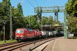 DB 193 373 & DB 265 018 mit Kesselzug in Hamburg Harburg, August 2025.