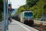 475 405 bls cargo mit Kesselzug in Oberwinter, Juli 2025.