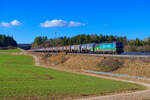 193 756 RTB Cargo/ELL  Vectron #750  mit einem Kesselzug bei Parsberg Richtung Regensburg, 23.02.2022