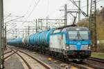 CD 193 698-8 České dráhy  Bily Tygr  mit Kesselzug in Hamburg Harburg, April 2026.