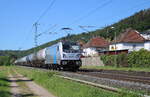 Railpool 188 130 mit Kesselwagen Richtung Bebra, am 26.05.2026 in Ludwigsau-Friedlos.