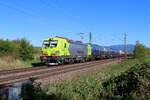 K�ndringen - 11 April 2025 : AT/Rheincargo 7193 103 mit einem Kesselzug von Basel nach Offenburg.
Link zum Video : https://www.youtube.com/watch?v=pHLPg-3SO-g&t=429s