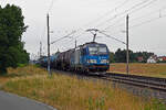 383 013 der CD Cargo schleppte am 01.07.26 einen Kesselwagenzug durch Wittenberg-Labetz Richtung Falkenberg(E).