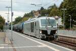 248 058 RheinCargo mit Kesselzug in Oberwinter, September 2026.