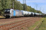 7193 200 mit einem Kesselzug bei Diedersdorf am 29. September 2029.

