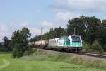 1216 960-5 (Steiermarkbahn) fhrt am 20. August 2013 um 14:23 Uhr mit einem Gterzug durch Hilperting