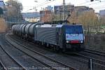 MRCE 189-112/ES64 F4-112 mit Kesselzug in Wuppertal, Februar 2014.