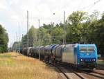 23.7.2014 Chorin Kloster. 185 523 mit Kesselzug südwärts