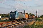 Nachdem am 20.07.2017 die ATLU/RTX 185 515-4 ihren Containerzug in Muttenz abgegeben hatte, fuhr sie wieder am gleichen Abend mit einem  MAGETRA -KLV zurück nach Aachen West und kam auch dabei