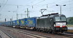 DB Cargo/Mercitalia Rail S.r.l., Roma [I] mit der MRCE Vectron  X4 E - 652 [NVR-Nummer: 91 80 6193 652-5 D-DISPO] nd dem Taschenwagenzug aus Rostock Richtung Verona am 15.07.20 Bf.