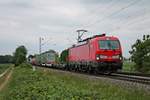 Mit dem KT 43515 (Zwankendamme - Novara Boschetto) fuhr am Nachmittag des 14.05.2020 die 193 332, welche den Zug seit Köln Eifeltor bespannte, südlich von Buggingen über die