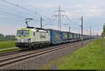 [Reupload]    KLV-Zug (LKW WALTER Internationale Transportorganisation AG) mit 193 781-2 (Siemens Vectron) unterwegs in Braschwitz Richtung Köthen.