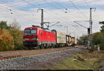 KLV-Zug mit 193 395-1 (Siemens Vectron) durchfährt den Hp Magdeburg Herrenkrug Richtung Magdeburg-Neustadt.