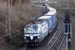 Rpool 193 811-7 in Diensten von VTG auf der Hamm-Osterfelder Strecke in Recklinghausen 11.1.2023