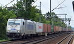 METRANS/HHLA 386 006-1 [NVR-Number: 91 54 7386 006-1 CZ-MT] mit Containerzug Richtung Tschechien am 30.05.18 Dresden-Strehlen.