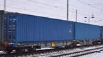 Drehgestell-Gelenkcontainertragwagen vom slowakischen Einsteller Tenutado SK, a.s.