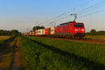 Ein Exot im Bestand von DB Cargo fuhr mir zum Tagesabschluss am 15.