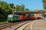 ELL 193 209 mit Containerzug in Hamburg Harburg, August 2025.