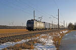 370 019 der PKP Cargo führte am 18.01.26 einen China-Containerzug durch Wittenberg-Labetz Richtung Dessau.
