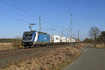 Am 06.03.26 führte 388 021 der CD Cargo einen Containerzug durch Wittenberg-Labetz Richtung Dessau.