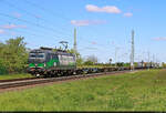 Ein nur schwach ausgelasteter Containerzug bewegt sich mit 6193 727-5 durch Stumsdorf Richtung Halle (Saale).
Mittlerweile ist die Siemens Vectron an die ungarische Staatsbahn vermietet.

🧰 ELL Austria GmbH (European Locomotive Leasing), v ...