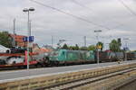 CFL Cargo 188 060 mit black-boxX-Containerwagenzug Richtung Eichenberg, am 09.07.2026 in Leinefelde.