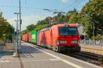193-303 Railpool mit Containerzug in Oberwinter, Juli 2026.