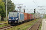 CDC 388 043-2 kommt mit einem Containerzug durch Eystrup gefahren 12.9.2026