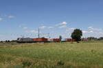 6187 505 von  AKIEM  war mit einem Containerzug am 4.
