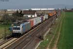 Railpool 185 716-8 mit einem Containerzug Richtung S�den.