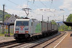 185 389-4 durchfährt Koblenz-Ehrenbreitstein 4.7.2017