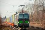 TXL/ELL 193 277 mit KLV in Gelsenkirchen Buer Nord, Februar 2021.