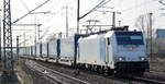 Railpool Lok  186 298-6  [NVR-Numer: 91 80 6186 298-6 D-Rpool], jetzt aktuell HSL? oder LTE weiterhin? mit Taschenwagenzug am 24.02.21 Durchfahrt Bf.