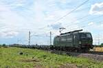 ELL/SBBCI 193 260  SBB Cargo International  mit einem KLV aus Italien am frühen Nachmittag des 28.06.2020 zwischen Schliengen und Auggen.