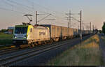 Der Autoteilezug der SmartRail Logistics GmbH fährt mit 187 011-2 auf dem Weg zum VW Werk Emden an der Blockstelle (Bk) Braschwitz vorbei.