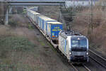 Rpool 193 993-3 unterwegs für VTG auf der Hamm-Osterfelder Strecke in Recklinghausen 15.2.2022