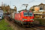 DB 193 551  500  mit KLV in Wuppertal Steinbeck, März 2023.