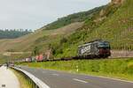 DB 193 318  backbone  mit KLV am Bopparder Hamm, Mai 2023.