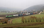 KLV-Zug mit 193 234-2 (Siemens Vectron) unterwegs bei Breitenfurt (Dollnstein) Richtung Treuchtlingen.