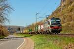 193 546 SBB Cargo International mit KLV in Erpel, April 2025.