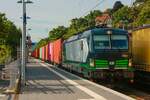 ELL 193 933 mit Containerzug in Oberwinter, Juli 2025.