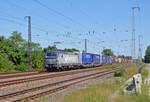 370 021 der PKP Cargo führte am 13.06.25 einen KLV-Zug durch Saarmund Richtung Seddin.