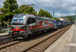 Die an die SBB Cargo International AG vermietete mit „XLoad“ ausgestattete 193 452  Helvetia  (91 80 6193 452-0 D-SIEAG) der SüdLeasing GmbH, Stuttgart (eingestellt in Deutschland
