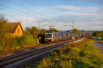 193 995 Railpool/TXL mit einem LKW-Walter KLV-Zug bei Pölling Richtung Nürnberg, 06.10.2021