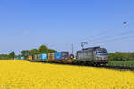 EU46-519 (PKP Cargo) mit einem Sattelaufliegerzug in Meerbusch B�singhoven, 21. April 2026