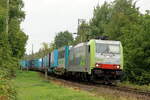 BLSC 486 501 mit einem Sattelauflieger KLV bei Kaldenkirchen am B� Km 17,105 am 14.9.2026
