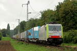 BLSC 486 509 kommt mit einem Sattelauflieger KLV am B� Km 17,105 bei Kaldenkirchen vorbei 14.9.2026