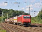 145-CL 014 Ascendos-CrossRail mit KLV-Zug in K�ln-West Richtung K�ln-Eifeltor am 12.7.2012