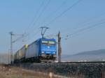 Am 14.02.13 f�hrt 185 513, angemietet von TXLogistik mit einem KLV aus Richtung Gem�nden, nach W�rzburg.